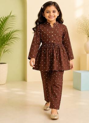 Brown polka co-ord set 4