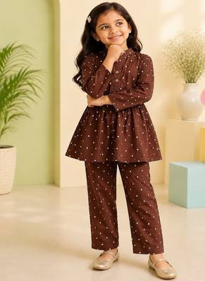 Brown polka co-ord set 5