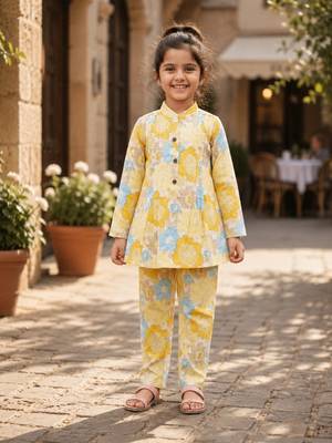Yellow floral co-ords 1