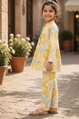 Yellow floral co-ords