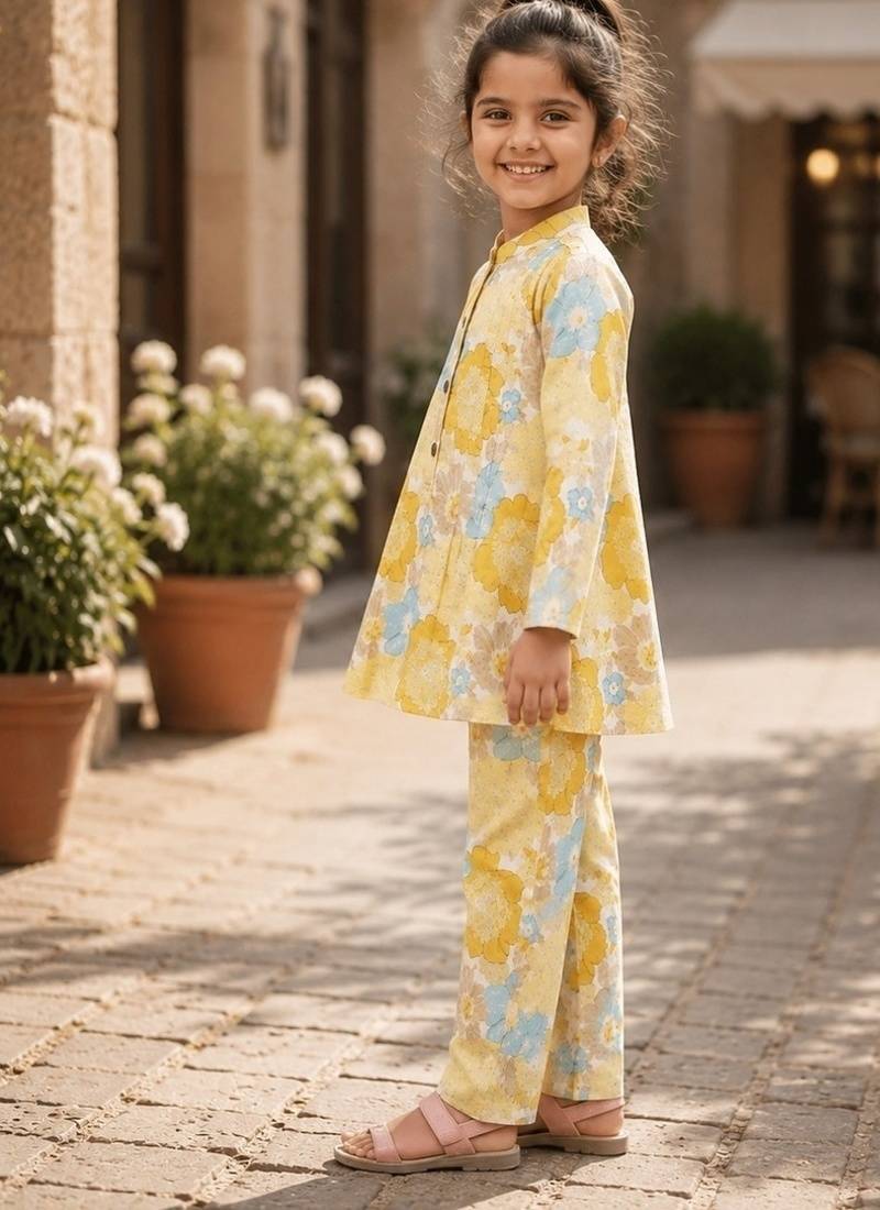 Yellow floral co-ords