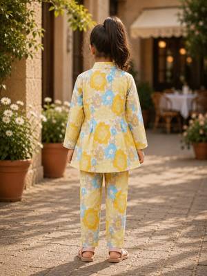 Yellow floral co-ords 3