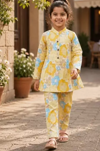 Yellow floral co-ords