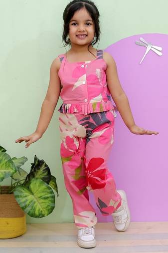 Pink tropical co-ords