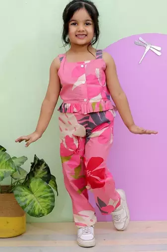 Pink tropical co-ords