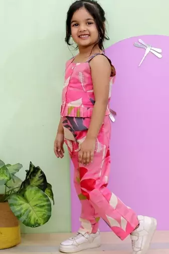 Pink tropical co-ords