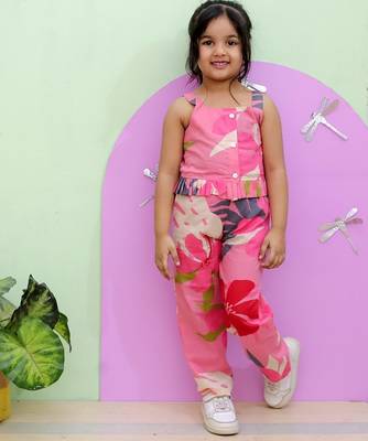 Pink tropical co-ords 3