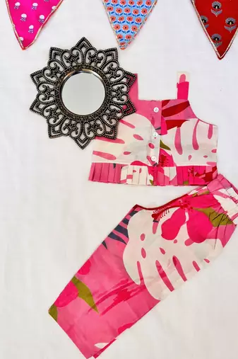 Pink tropical co-ords