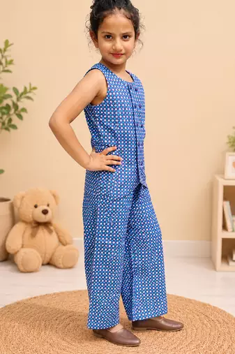 Girls checkered co-ord set