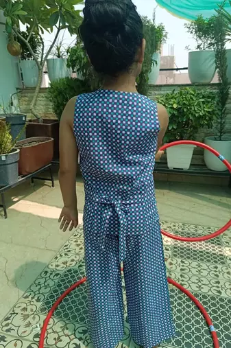 Girls checkered co-ord set