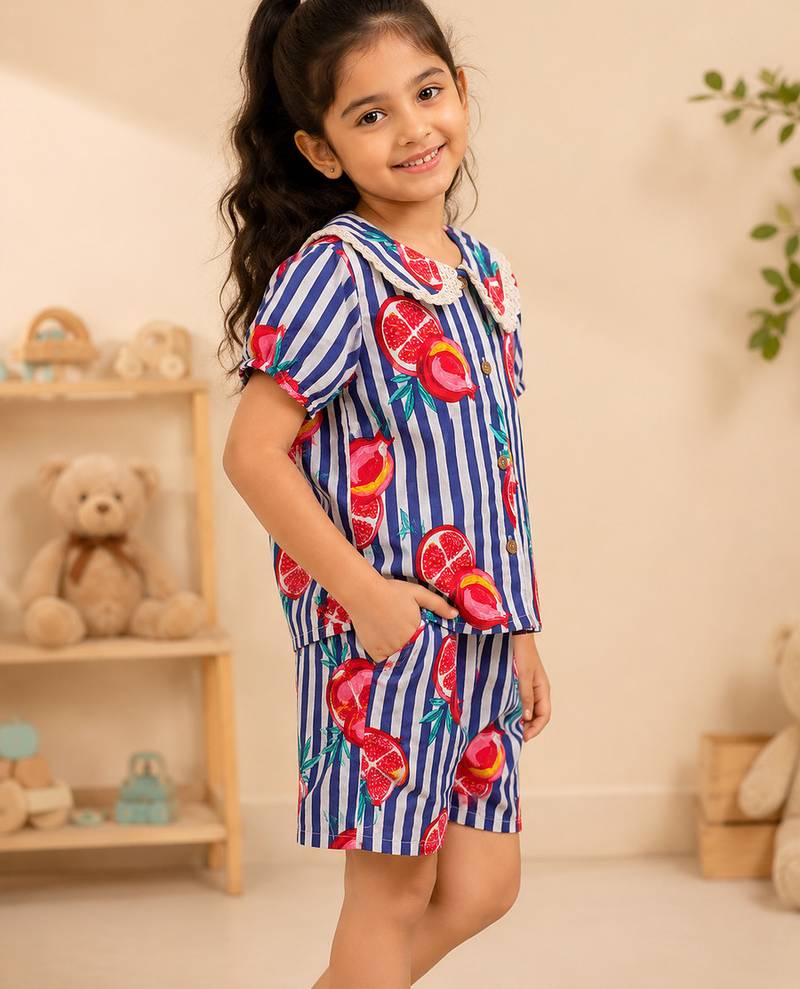 Purple fruit co-ord set