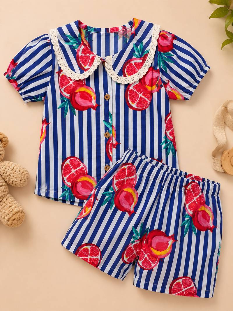 Purple fruit co-ord set