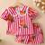 Girls red fruit co-ord set