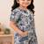Girls black abstract set