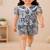 Girls black abstract set