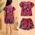Girls pink ikkat co-ord