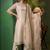 Women Regular Thread Work Kurta with Trousers & With Dupatta