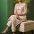 Women Regular Thread Work Kurta with Trousers & With Dupatta