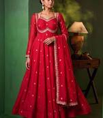 Women Ethnic Motifs Embroidered Empire Kurta with Pyjamas & With Dupatta