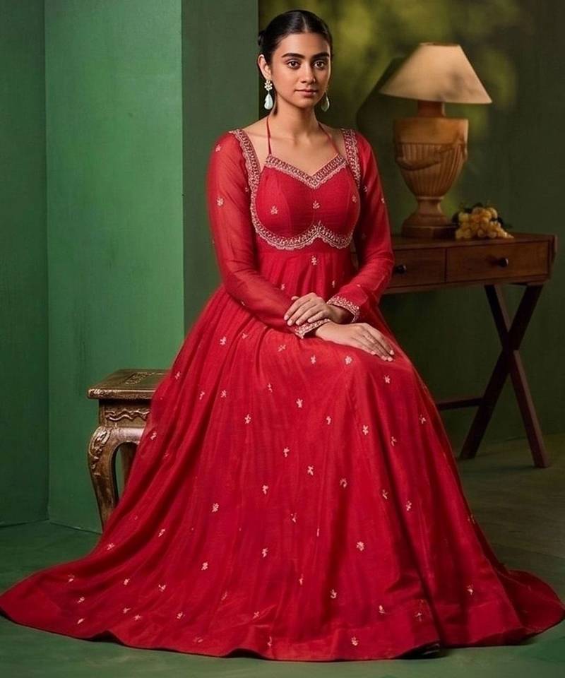 Women Ethnic Motifs Embroidered Empire Kurta with Pyjamas & With Dupatta