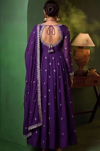 Women Ethnic Motifs Embroidered Empire Kurta with Pyjamas & With Dupatta