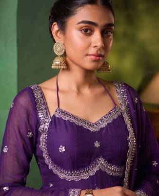 Women Ethnic Motifs Embroidered Empire Kurta with Pyjamas & With Dupatta 5