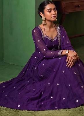 Women Ethnic Motifs Embroidered Empire Kurta with Pyjamas & With Dupatta 7