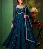 Women Ethnic Motifs Embroidered Empire Thread Work Kurta with Trousers & With Dupatta