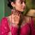 Women Ethnic Motifs Embroidered Empire Thread Work Kurta with Churidar & With Dupatta
