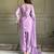 Onion zardosi work crunchy silk patiala salwar suit set with crunchy silk dupatta