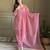 Pink zardosi work crunchy silk patiala salwar suit set with crunchy silk dupatta