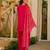 Rani embroidered silk crepe patiala set with chinnon dupatta