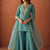 Rama embroidery work chanderi silk palazzo salwar suit set with organza silk dupatta