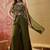 Green embroidery work georgette palazzo salwar suit set with georgette dupatta