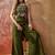 Green embroidery work georgette palazzo salwar suit set with georgette dupatta