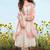 Off white embroidery work cotton chex stitched salwar suit set with soft silk dupatta