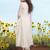 Off white embroidery work cotton chex stitched salwar suit set with soft silk dupatta