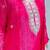 Rani beads work chinnon silk palazzo salwar suit set with koti
