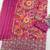 Pink embroidered chinon semi-stitched palazzo style salwar suit