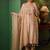 Women Ethnic Motifs Embroidered Regular Thread Work Chanderi Cotton Kurta with Trousers & With