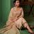 Women Ethnic Motifs Embroidered Regular Thread Work Chanderi Cotton Kurta with Trousers & With