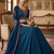 Women's  Black Silk Zari  Embroidery Work Lehenga Choli