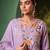 Women Floral Embroidered Regular Thread Work Chanderi Cotton Kurta with Palazzos & With Dupatta