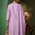 Women Floral Embroidered Regular Thread Work Chanderi Cotton Kurta with Palazzos & With Dupatta
