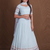 Women's  Sky Blue Silk Zari  Embroidery Work Lehenga Choli