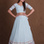 Women's  Sky Blue Silk Zari  Embroidery Work Lehenga Choli