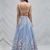 Women's  Sky Blue Net Zari  Embroidery Work Lehenga Choli