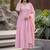 Women Floral Embroidered Empire Thread Work Kurta with Palazzos & With Dupatta