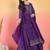 Floral Embroidered Thread Work Kurta With Palazzos & Dupatta