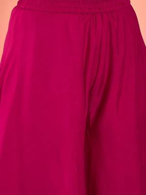 Women Ethnic Motifs Embroidered Empire Thread Work Kurta with Palazzos & Dupatta 7